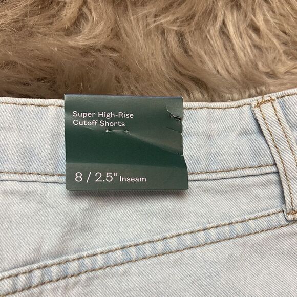 Women's High-Rise Cutoff Jean Shorts - Wild Fable™ light wash - Picture 9 of 12